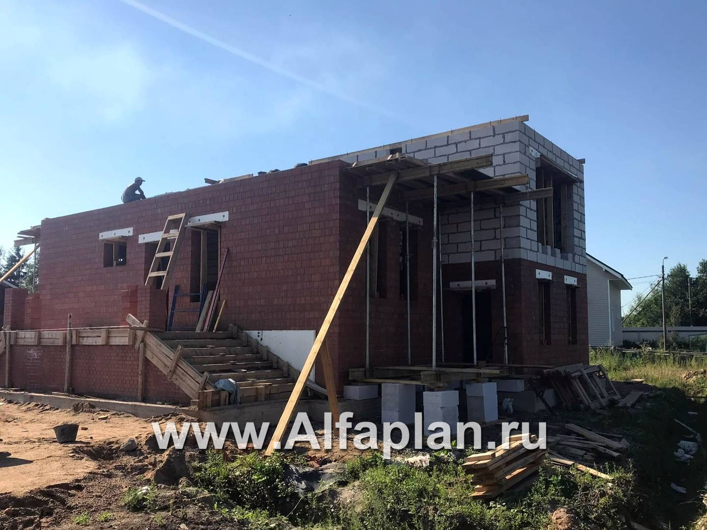 Строительство дома по проекту 77B - фото №19