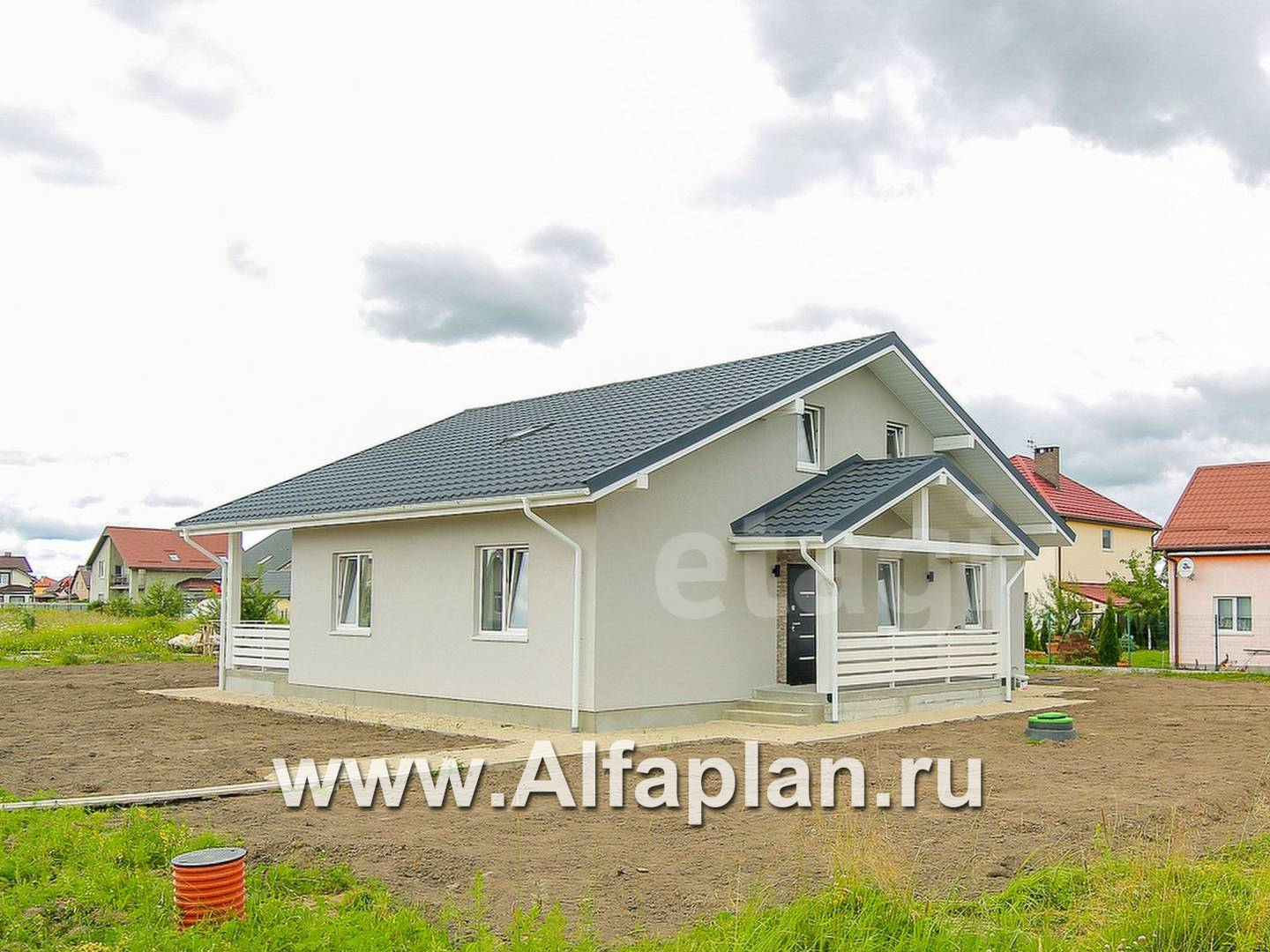 Строительство дома по проекту 490E-S - фото №8