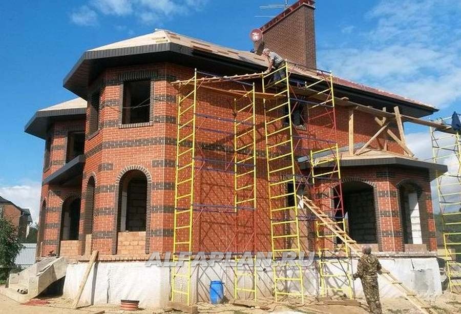 Строительство дома по проекту 49E - фото №6