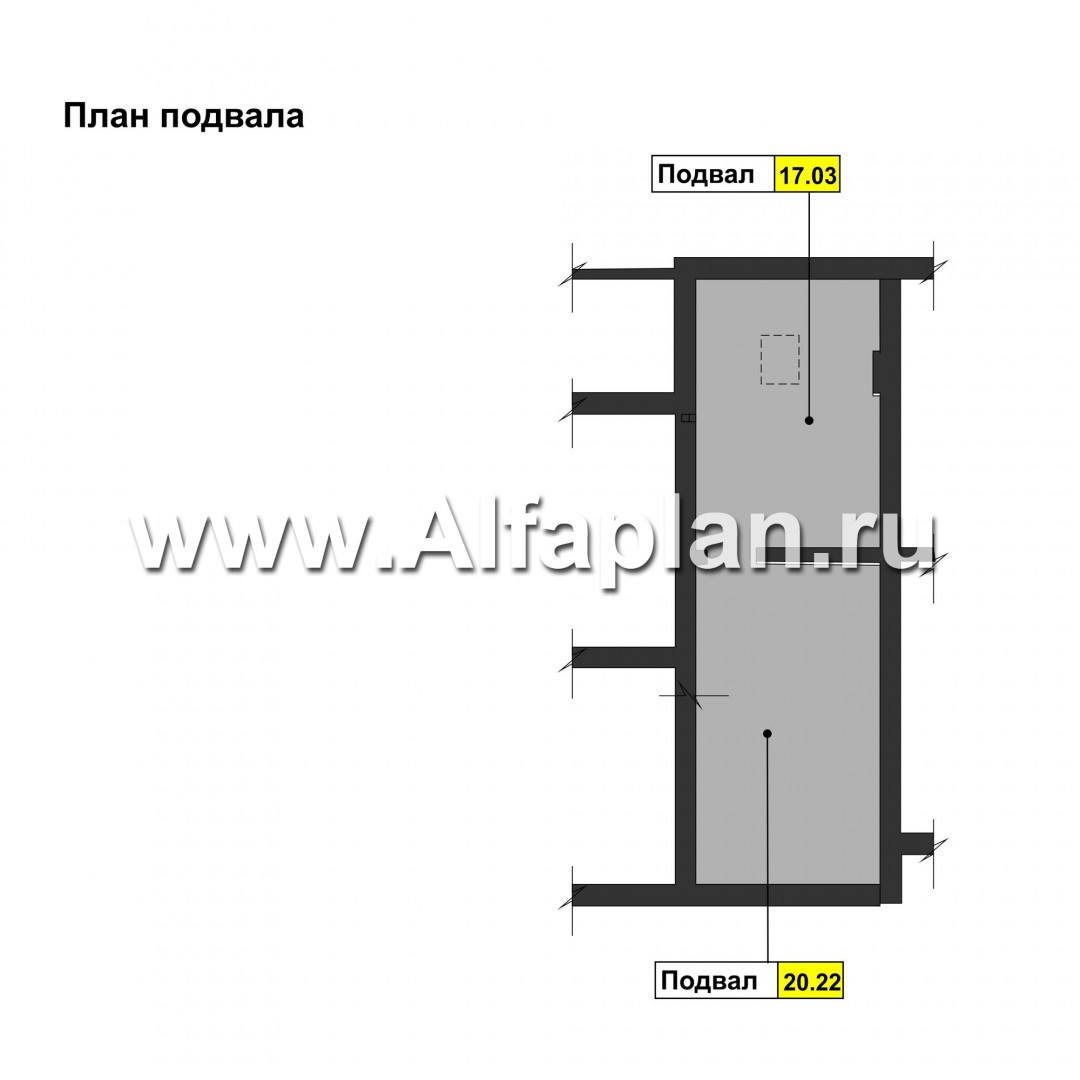 Проект каркасного двухэтажного дома, с террасой и с навесом на 1 авто, в современном стиле - план дома