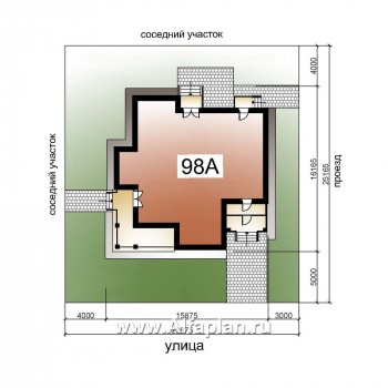 «Голицын»- проект двухэтажного дома, с двусветной гостиной и с террасой, в стиле модерн - превью дополнительного изображения №8