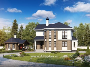 Проекты домов Альфаплан - «Классика»_ДУО - превью основного изображения