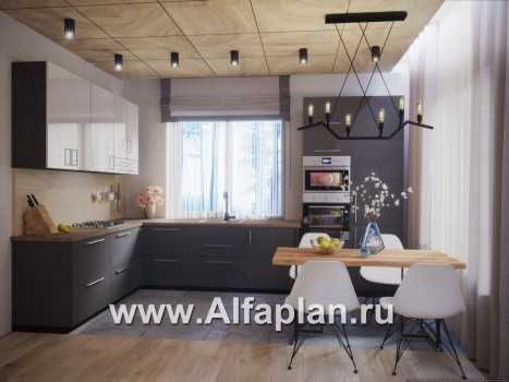 Проекты домов Альфаплан - Двухэтажный экономичный и компактный дом - превью дополнительного изображения №3