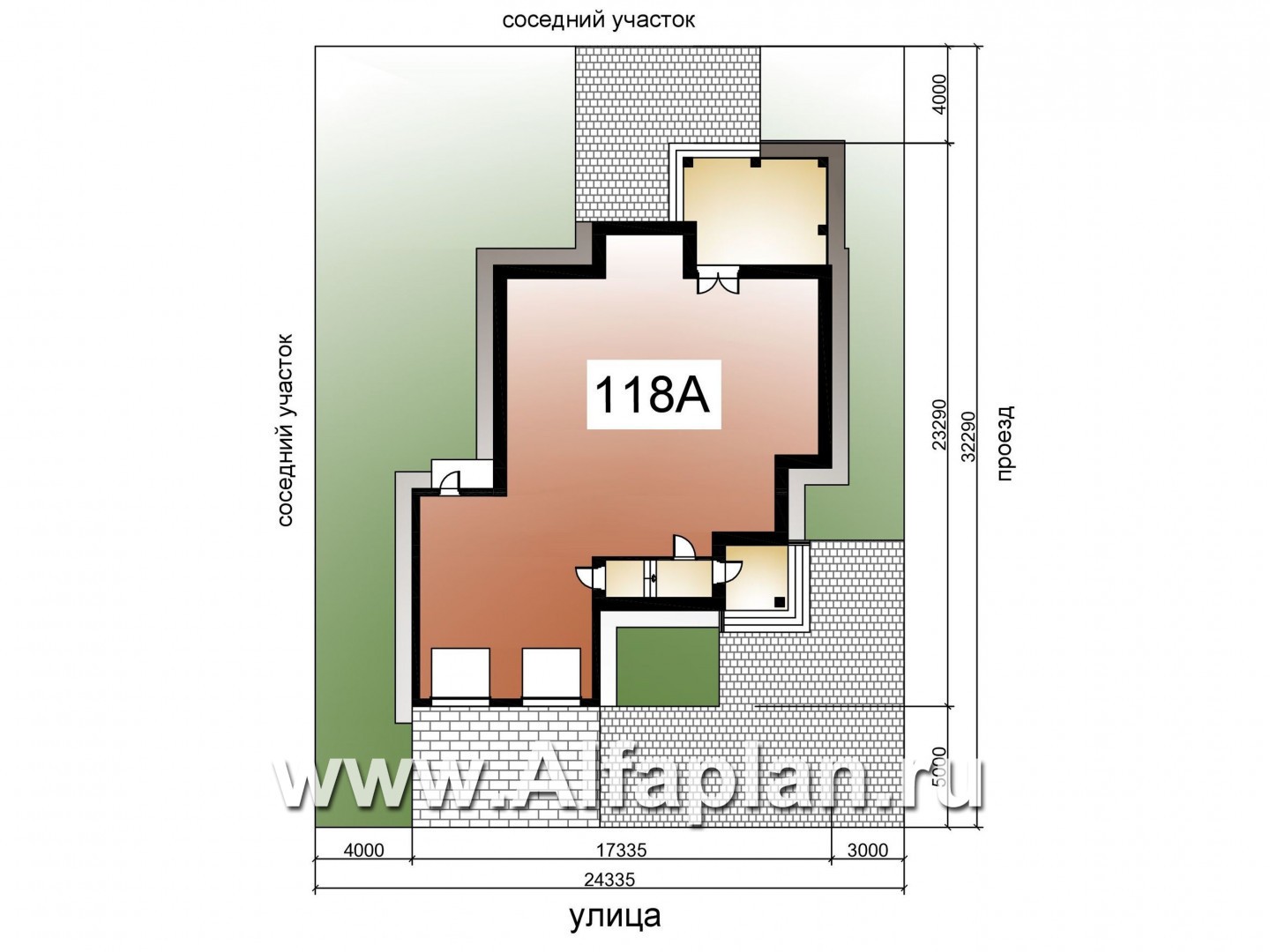 Проекты домов Альфаплан - «Елагин» - классический особняк с комфортной планировкой - дополнительное изображение №3